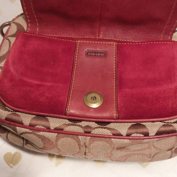 Vintage Coach Legacy Signature Leather and Suede Handbag - Picture 3 of 17